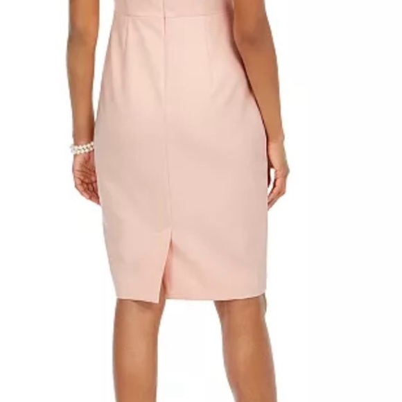 Harper Rose Sleeveless Sheath Dress with Imitation Pearl Neckline Size 8 Petite - Picture 6 of 6